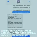 DIDDY & KANYE WEST - LONELY ROADS STILL GO TO SUNSHINE (ft. NORTH WEST, KING COMBS & JASMINE WILLIAMS) artwork