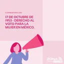 17 de Octubre: 67 años del voto de las mujeres en México artwork