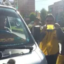 Alcaldía de La Paz coloca rosetas de certificación de calidad en vehículos del transporte público artwork