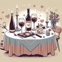 Valentines Day and Wine artwork