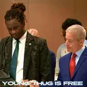 YOUNG THUG IS FREE artwork
