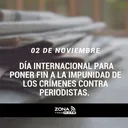 2 de Noviembre: Día Internacional para Poner Fin a la Impunidad de los Crímenes contra Periodistas artwork