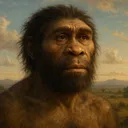 Från apa till homo erectus artwork