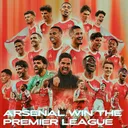ARSENAL WIN THE PREMIER LEAGUE artwork