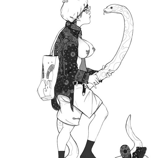丹尼的褲子裡有蛇 Artwork