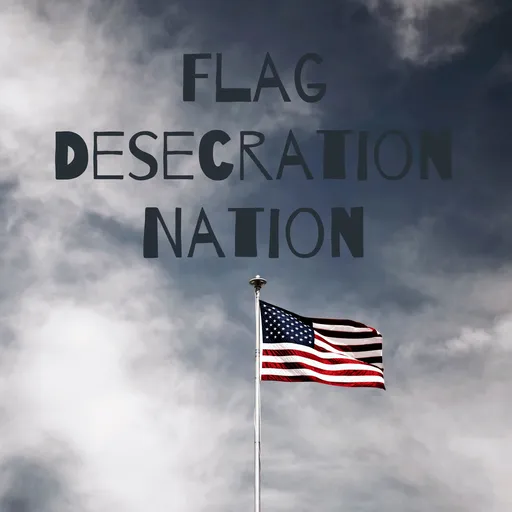 Flag Desecration Nation Artwork