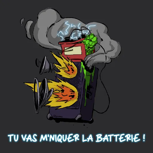 Tu vas m'niquer la batterie ! Artwork