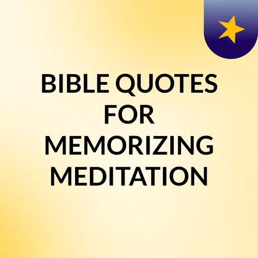 BIBLE QUOTES FOR MEMORIZING & MEDITATION Artwork