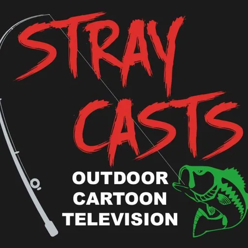 Stray Casts Outdoor Cartoon Television Bass Fishing Talk Show Artwork