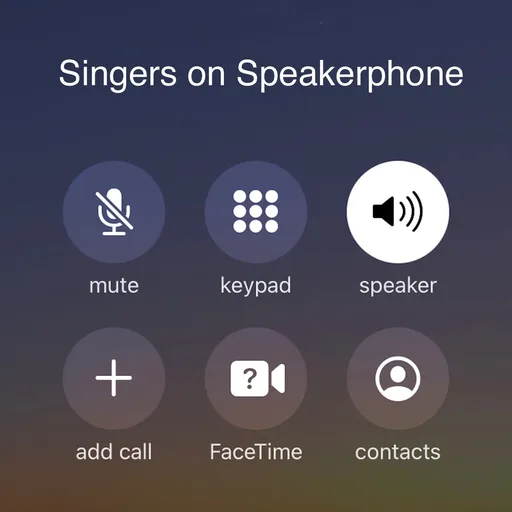 Singers on Speakerphone Artwork