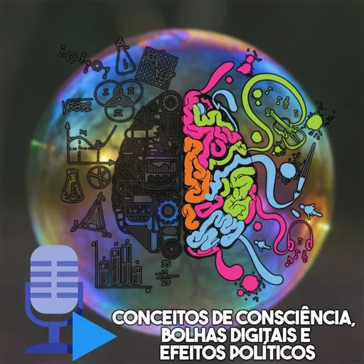 Conceitos de consciência, bolhas digitais e efeitos políticos Artwork