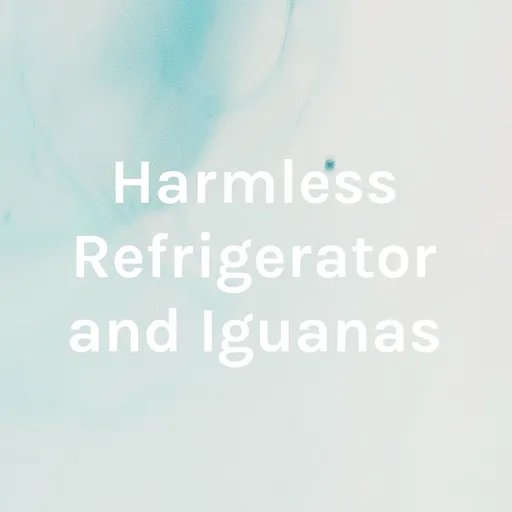 Harmless Refrigerator and Iguanas Artwork