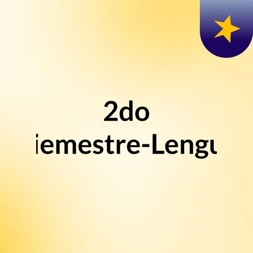2do Cuatriemestre-Lengua-4to Artwork
