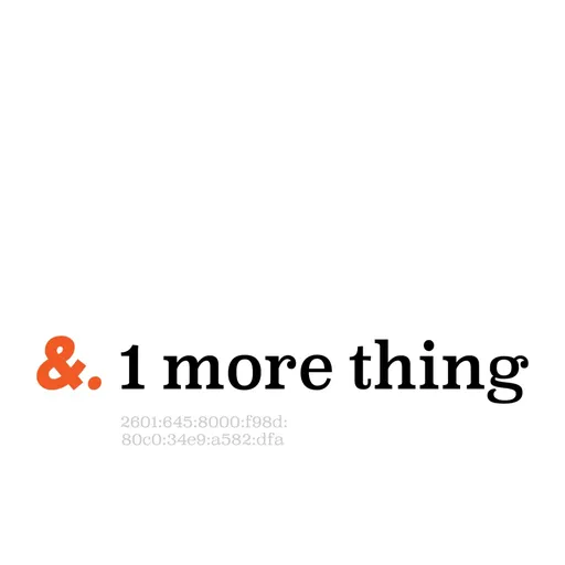 & 1 more thing. Artwork