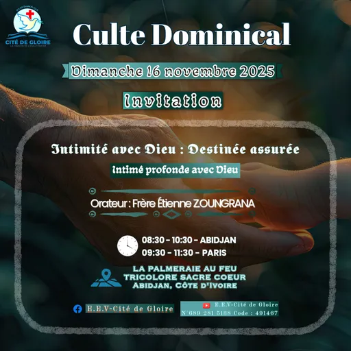 EECG - L'intimité profonde avec Dieu - Frère E. Zoungrana Artwork