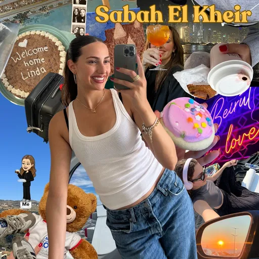 Sabah El Kheir with Linda Christina Artwork